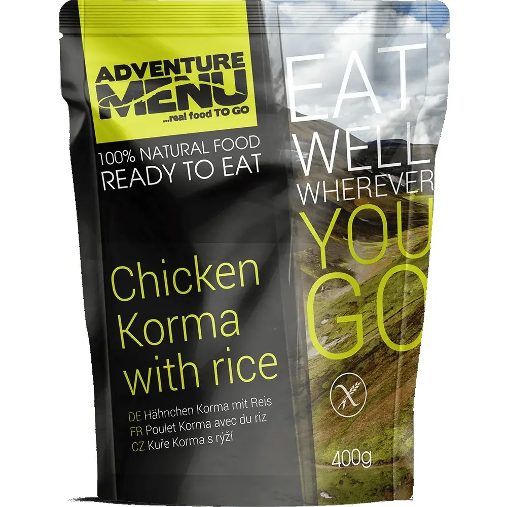 Adventure Menu Kip korma met rijst Adventure Menu