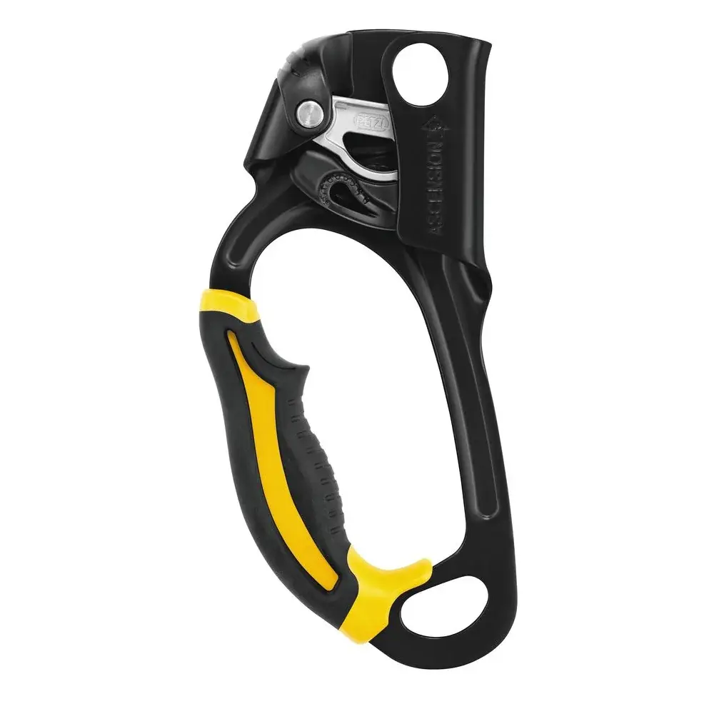 Petzl Stijgklem Petzl Ascension geel links