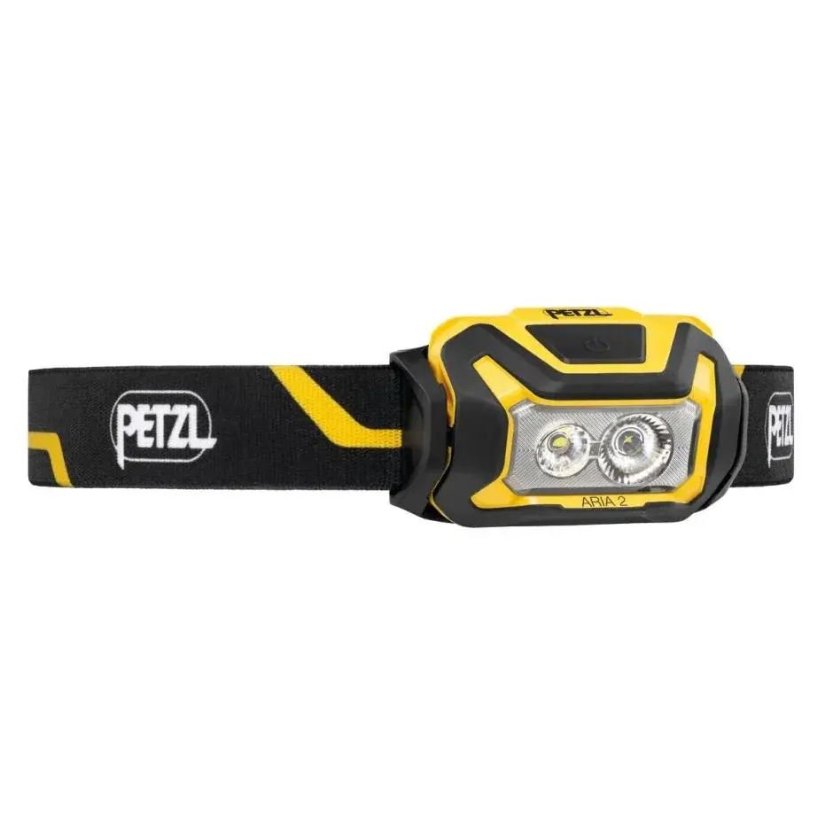 Hoofdlamp Petzl Aria 2 zwart-geel