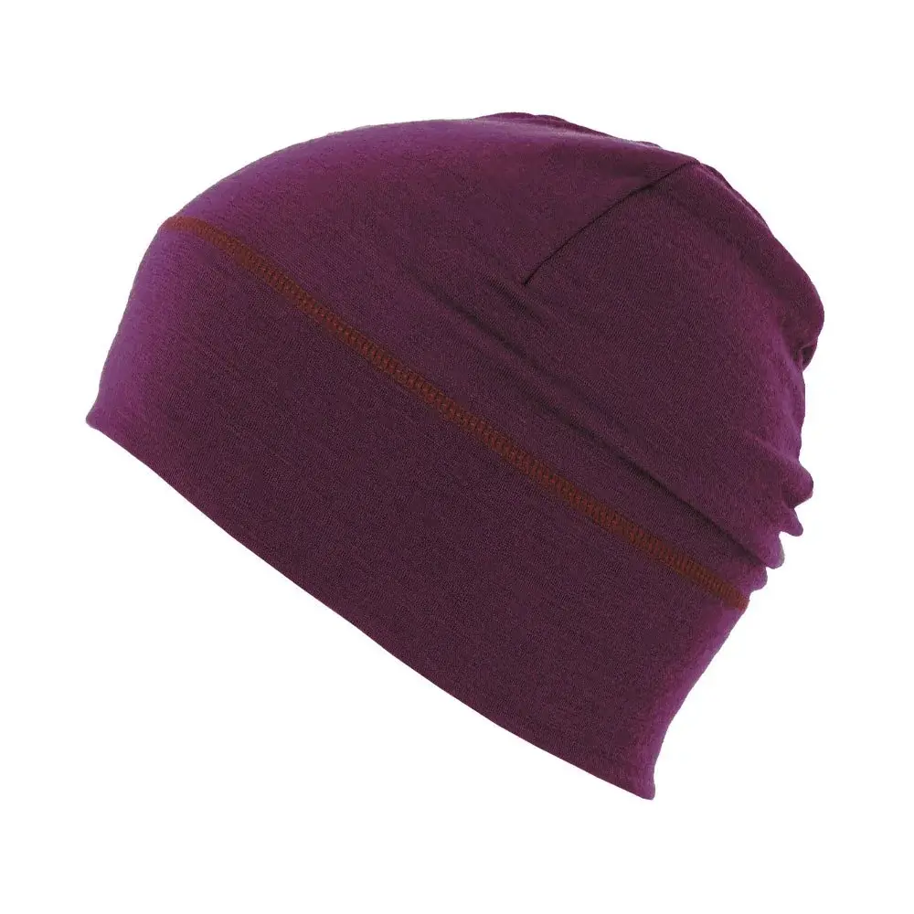 MATT Wollen muts MATT 5805 Light Merino Wool Beanie Aubergine