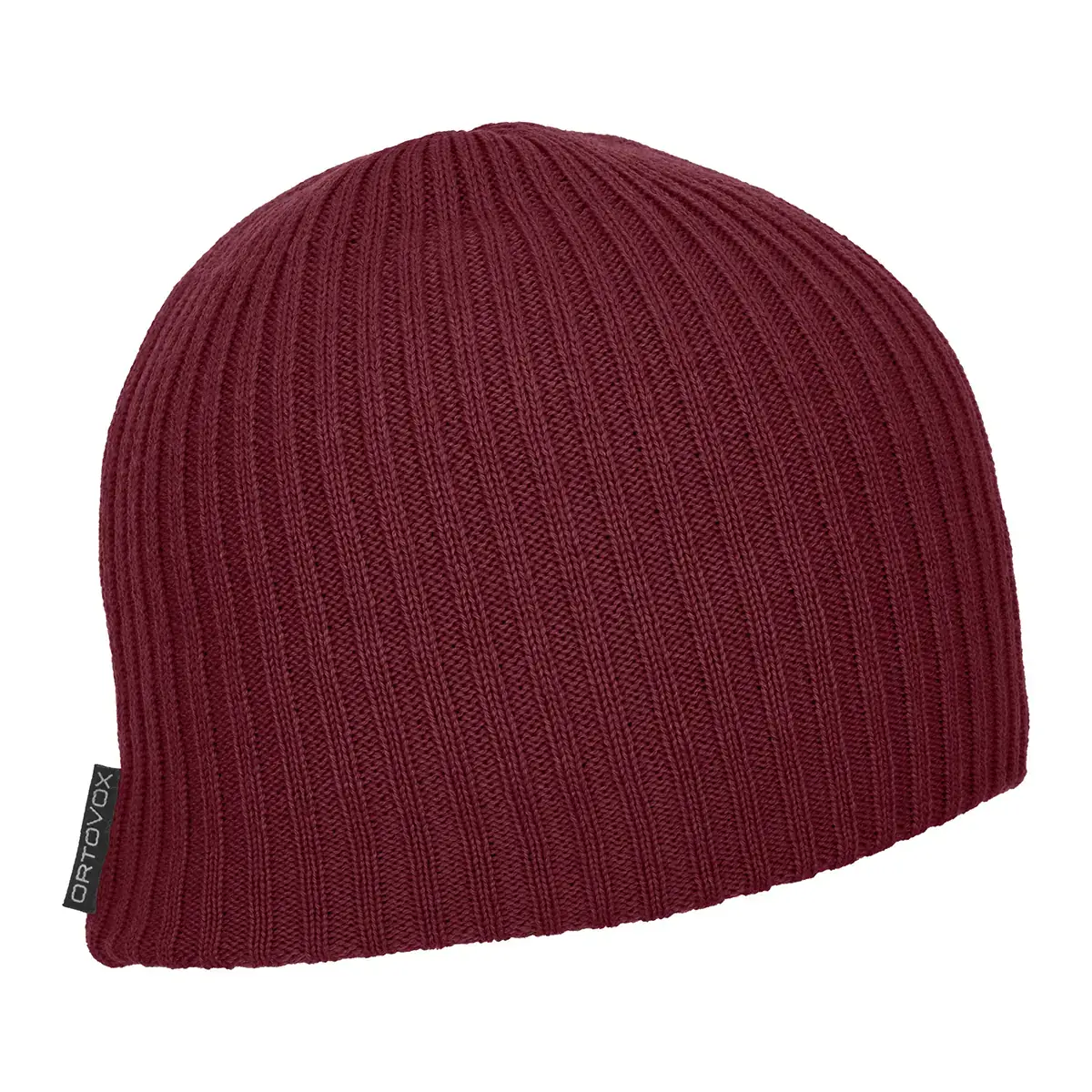 Ortovox Muts Ortovox Double Rib Logo Beanie Dark blood