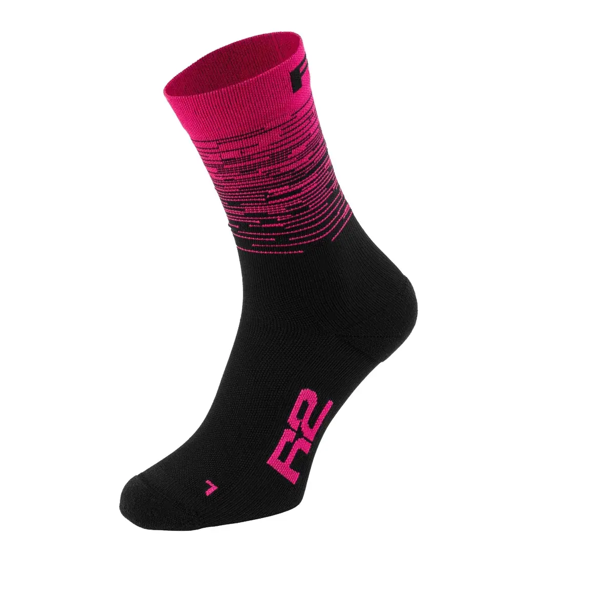 Fietssokken R2 Race zwart, roze