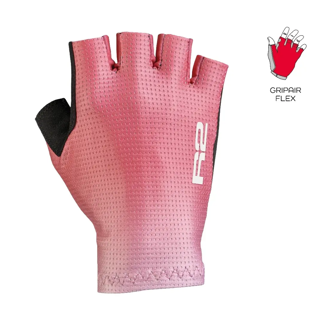Fietshandschoenen R2 Topas roze, wit