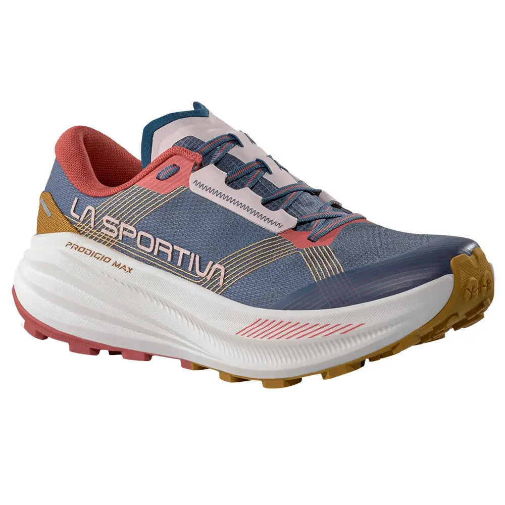 Dames hardloopschoenen La Sportiva Prodigio Max hurricane/mineral red