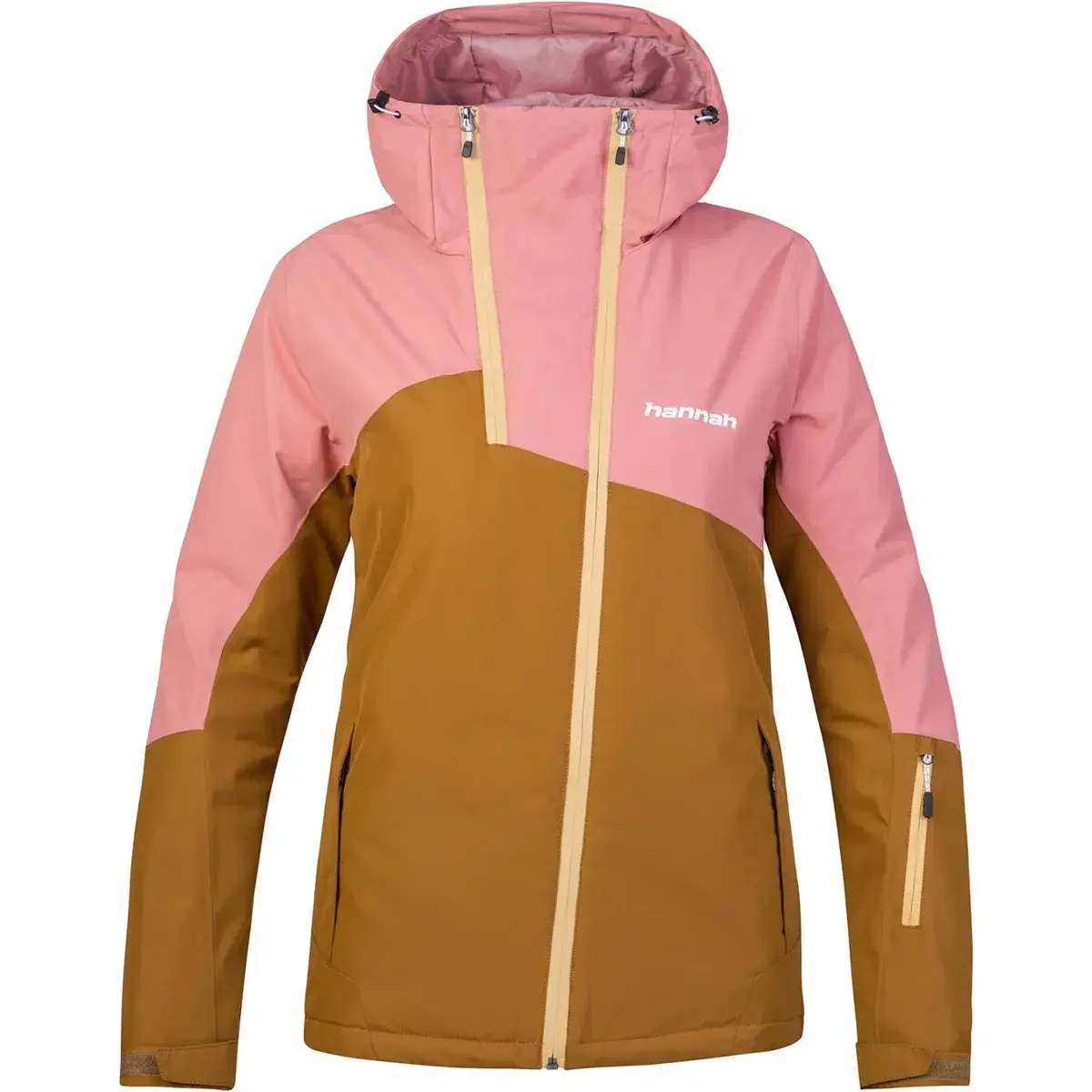 Dames skijas Hannah Maky Col golden brown/rosette