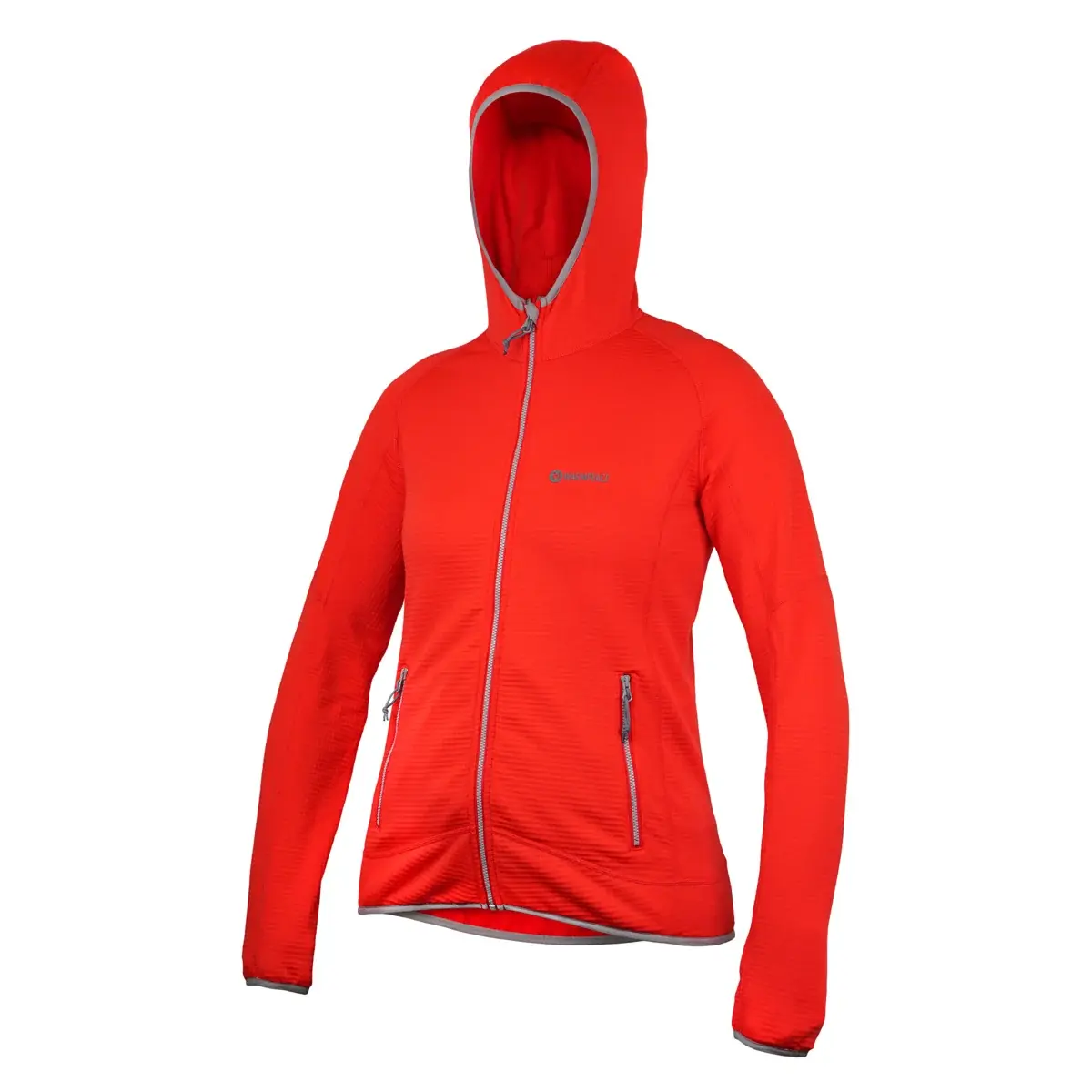 Dames fleecejas Warmpeace Rigby Lady Poppy red