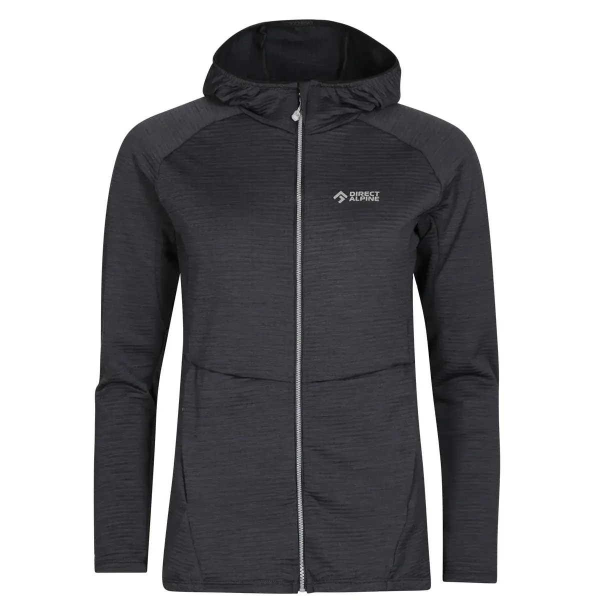Dames fleecetrui Direct Alpine SELLA HOOD LADY anthracite