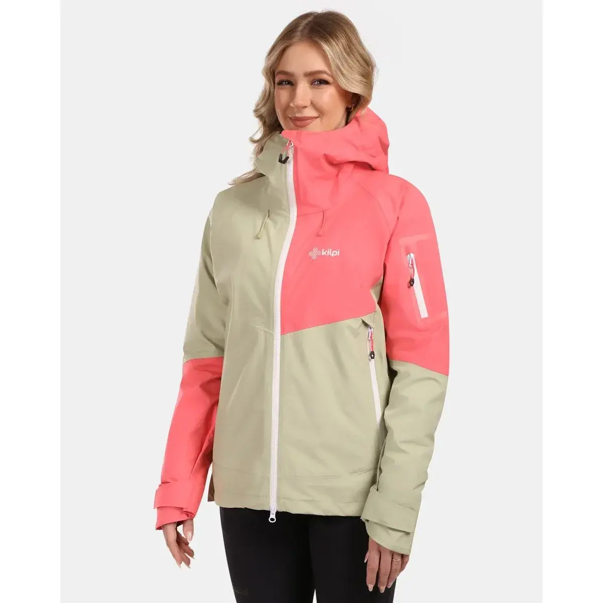 Dames waterdichte hardshelljas Kilpi MAMBA-W beige