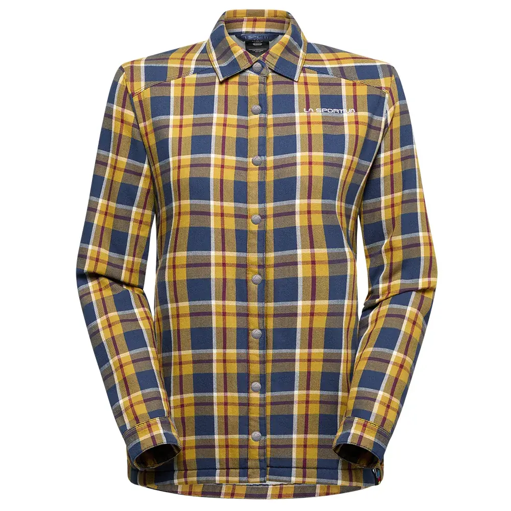 Damesblouse La Sportiva Rambler Lined Flannel Shirt night sky/chalk