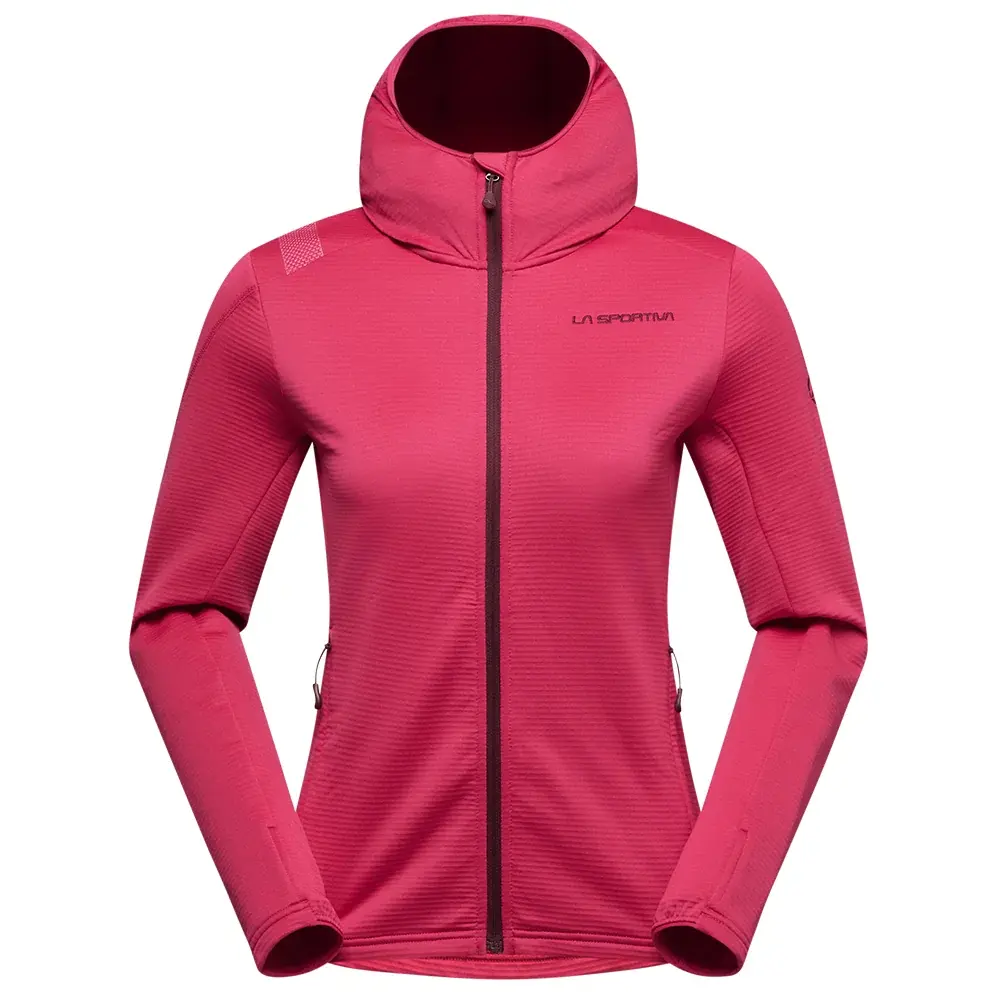 Damestrui La Sportiva CHILL THERMAL HOODY azalea/redwood