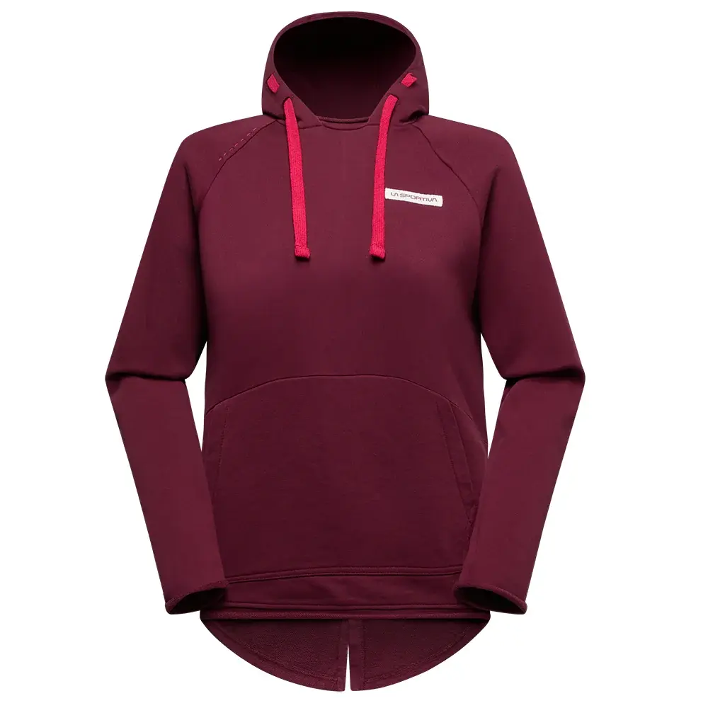 Damestrui La Sportiva TELENDOS HOODY redwood/azalea