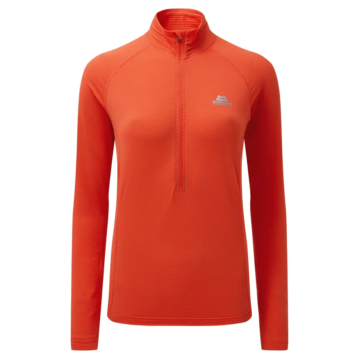 Mountain Equipment Dames fleecetrui Mountain Equipment Solar Eclipse Wmns Zip Tee Pop Red