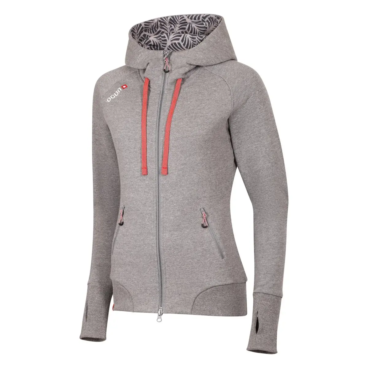 Damestrui Ocún Hoodie Zipper Women grey paloma / silver scone