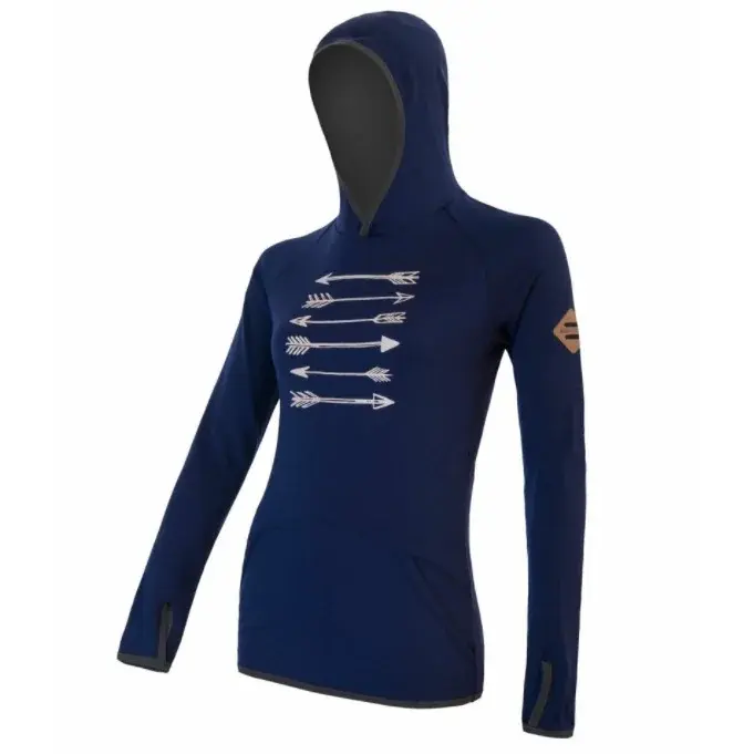Sensor Dames merinotrui Sensor Upper Arrows deep blue