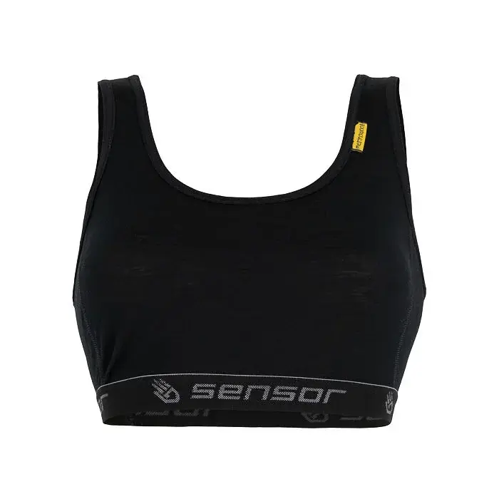 Sensor Dames sport-bh Sensor Merino Active zwart