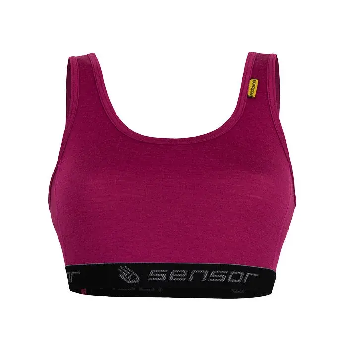 Sensor Dames sport-bh Sensor Merino Active lilla
