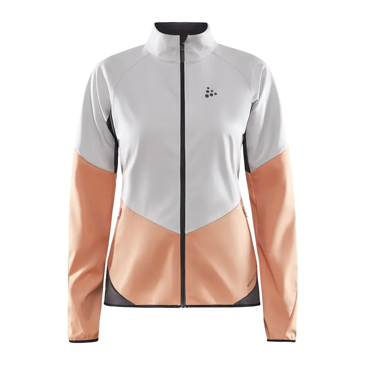 Craft Dames softshelljas Craft Glide Wit/oranje