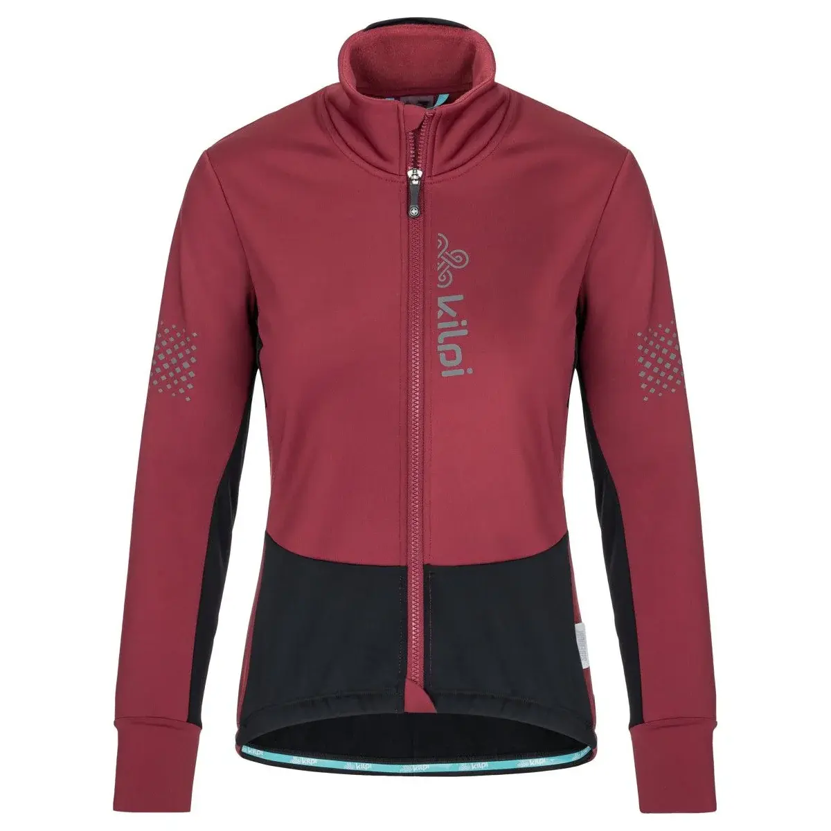Dames softshell fietsjas Kilpi VELOVER-W donkerrood