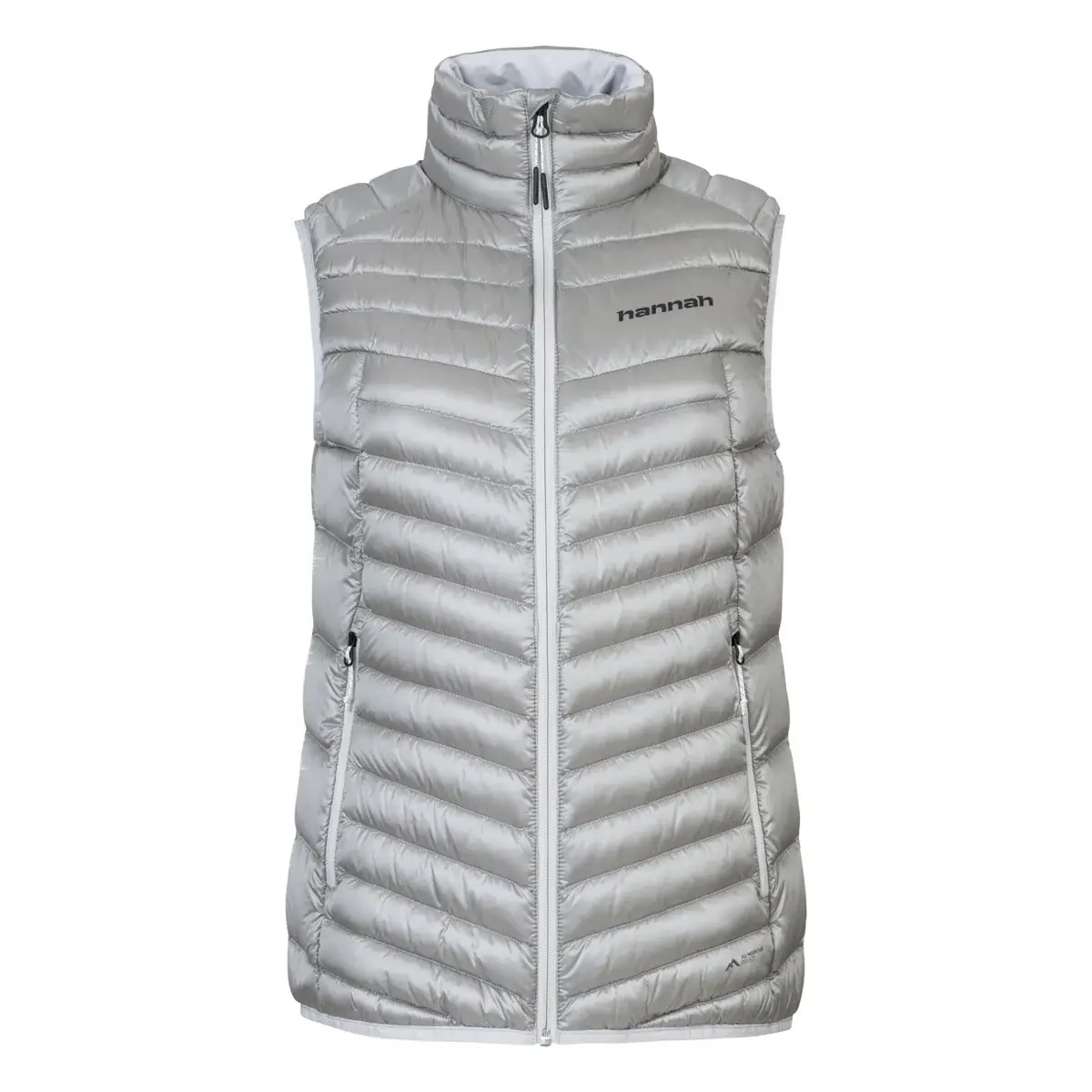 Hannah Dames wandelbodywarmer Hannah Aryka Light gray stripe