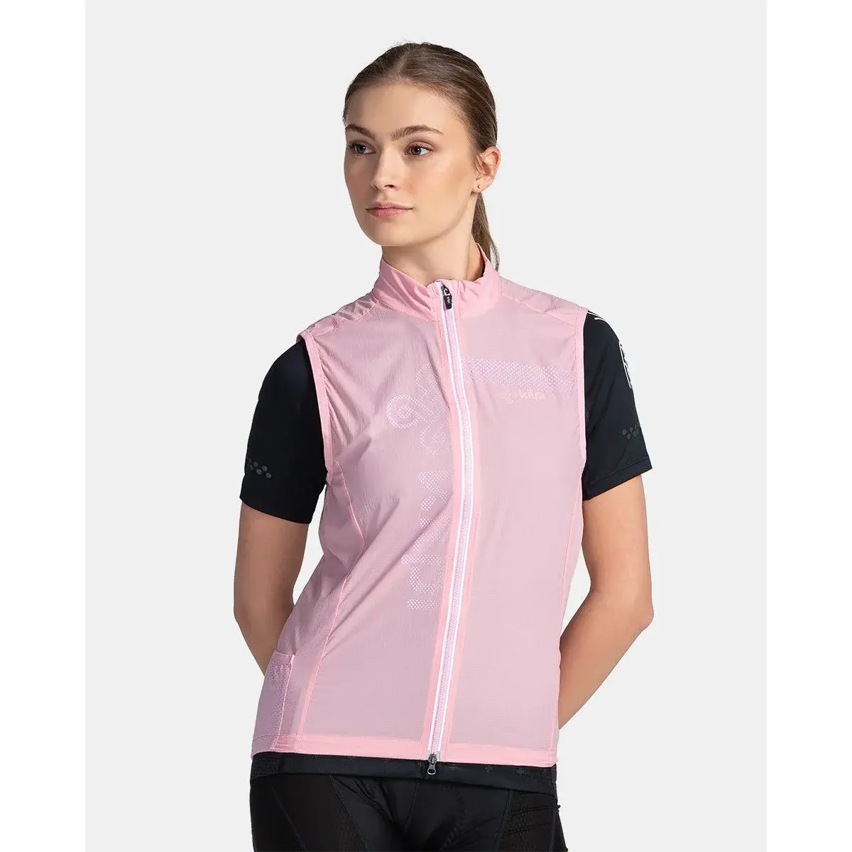 Kilpi Dames fietsbodywarmer Kilpi Flow-W lichtroze