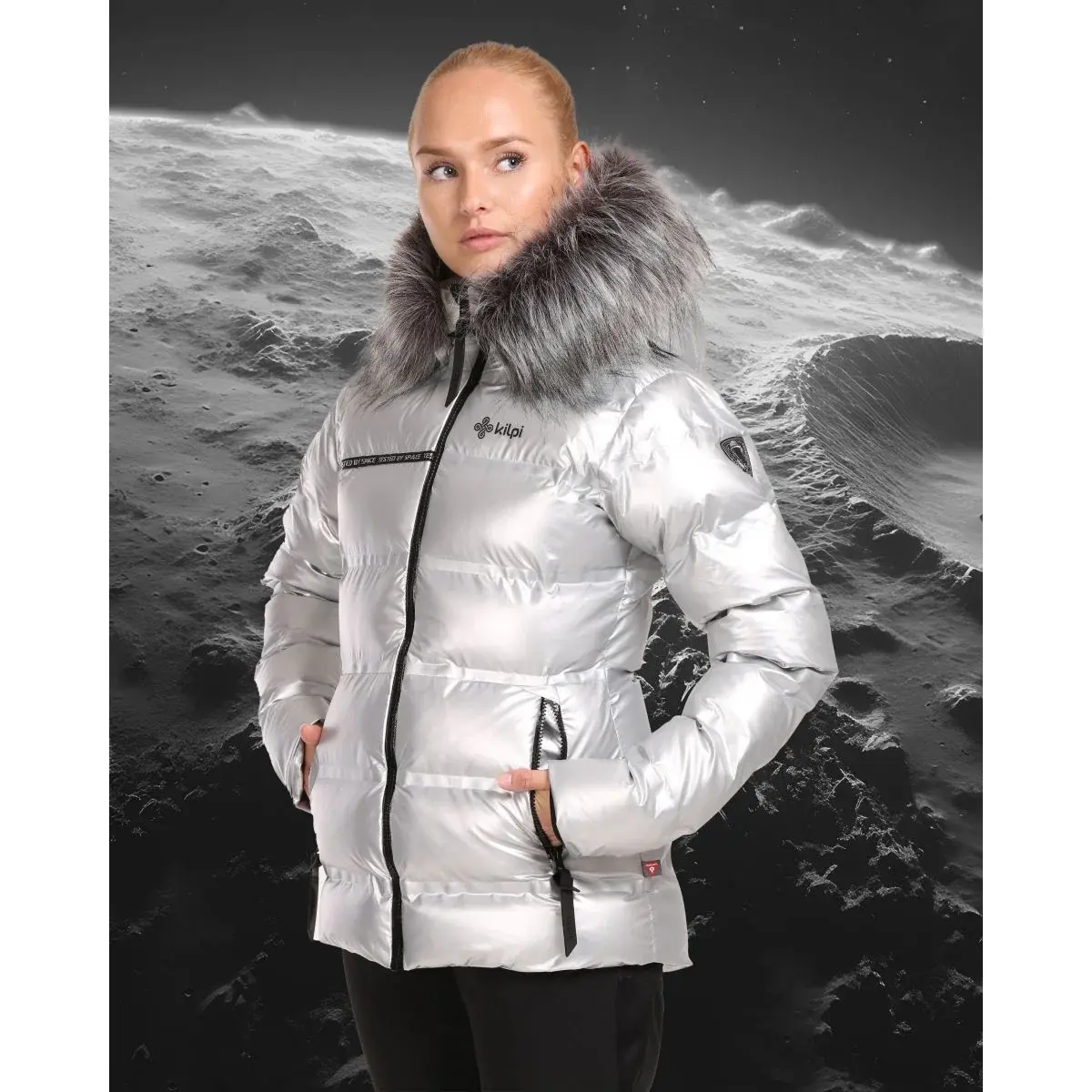 Kilpi Dames winterjas Kilpi LTD Sirius Zilver