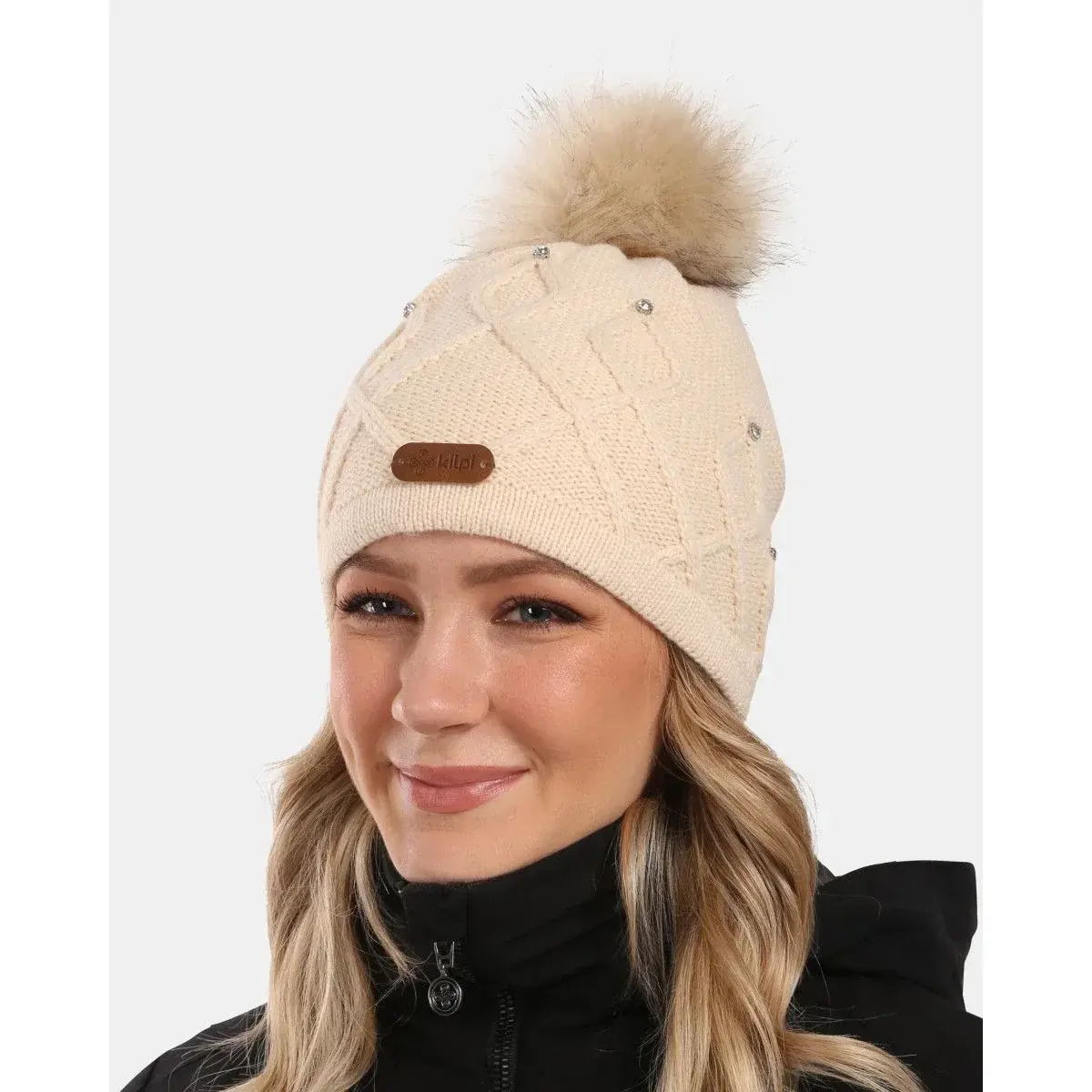 Kilpi Dames wintermuts Kilpi ALEN-W beige UNI