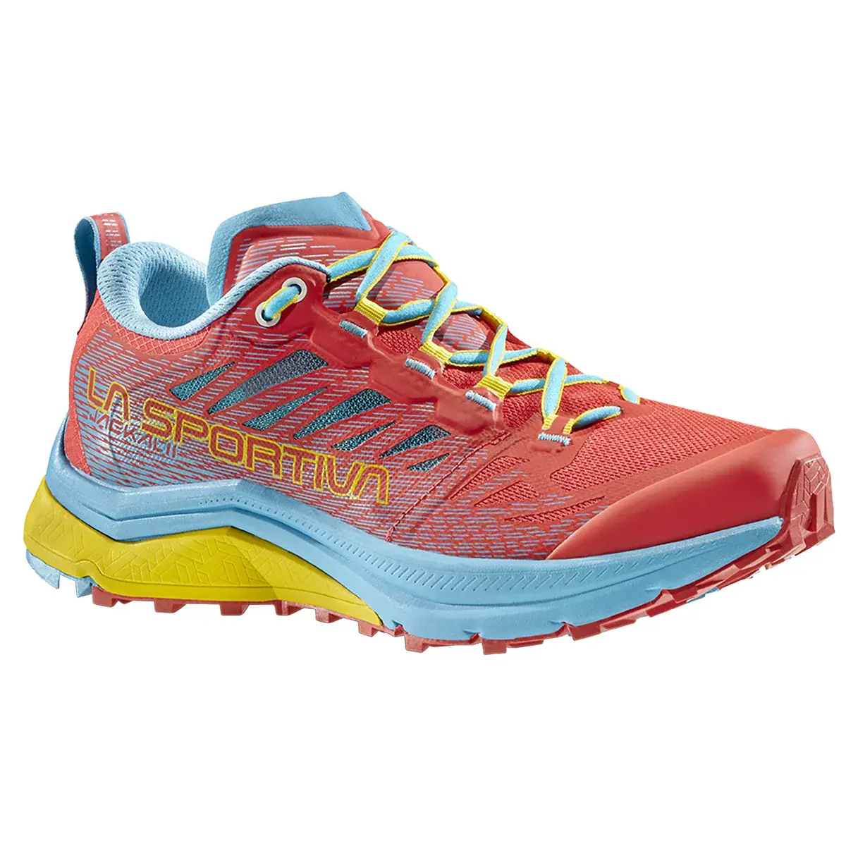 Dames hardloopschoenen La Sportiva Jackal II Women hibiscus/malibu blue