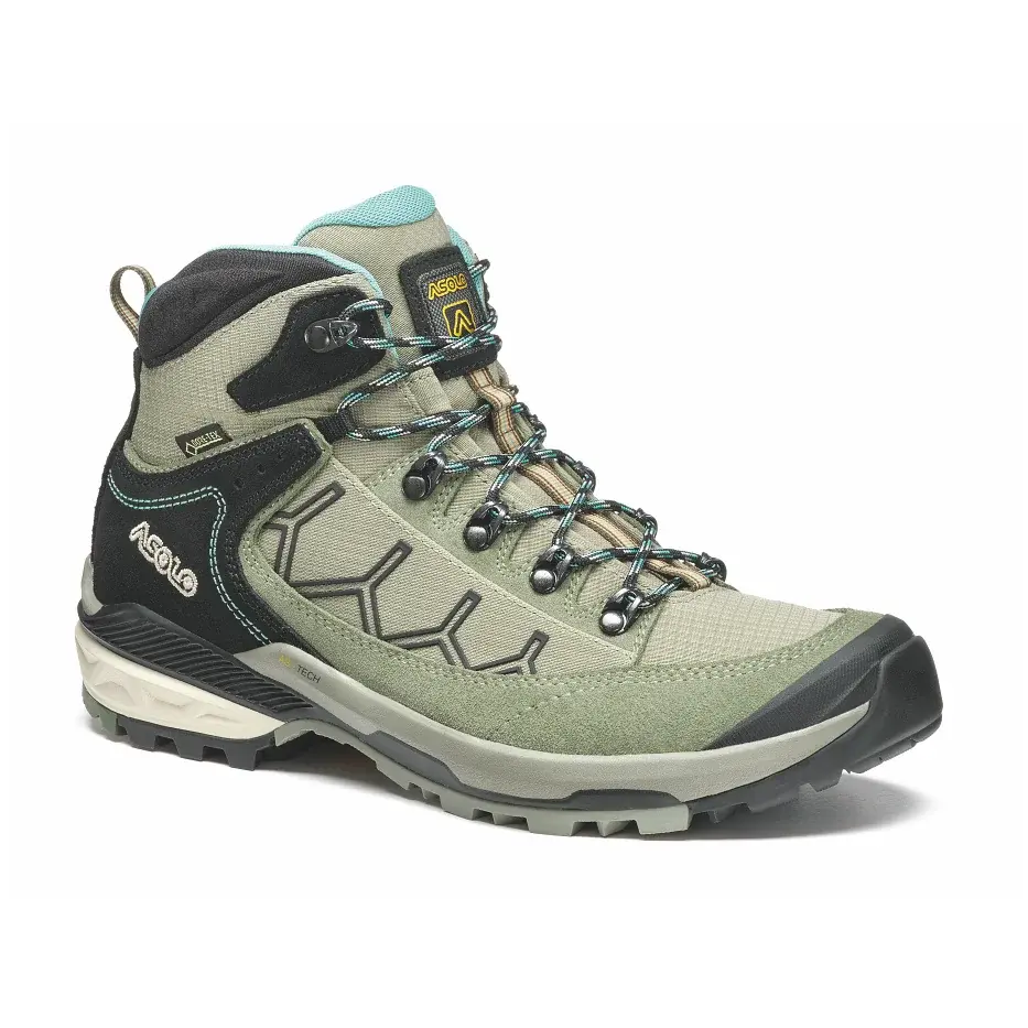 Asolo Dames hoge wandelschoenen Asolo Falcon Evo GV ML dry weeds/aqua green