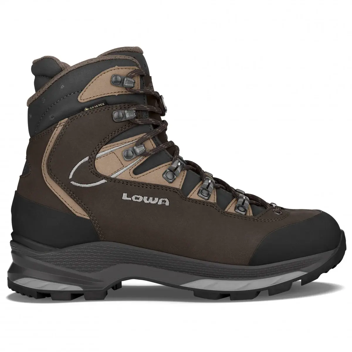 Dames hoge wandelschoenen Lowa Mauria Evo GTX W's Dark brown/taupe