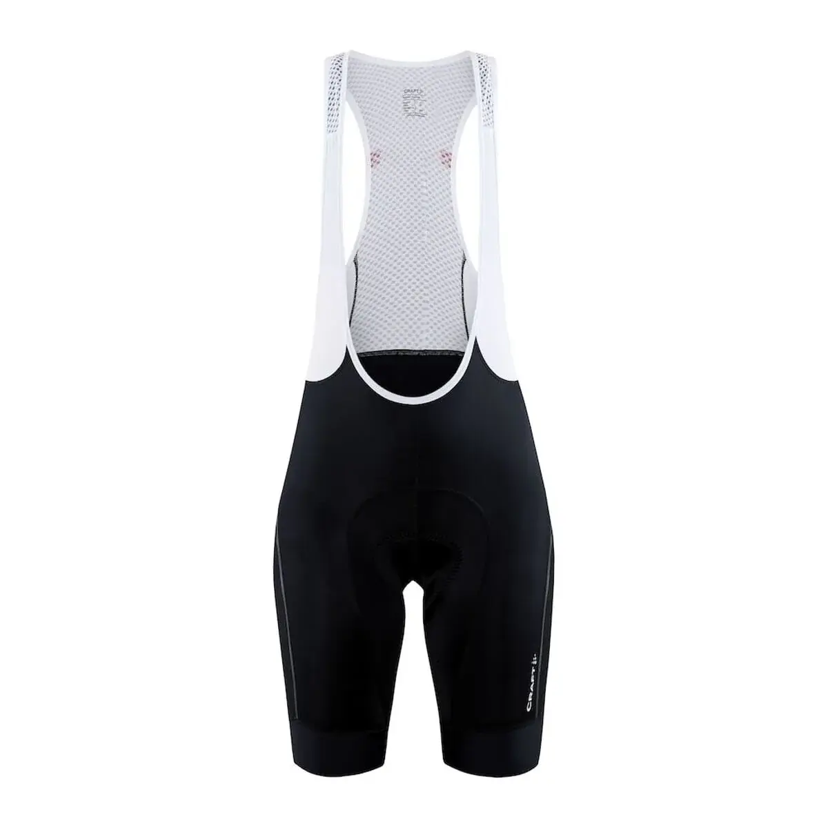 Craft Dames korte fietsbroek met bretels Craft ADV Endur Bib zwart/wit
