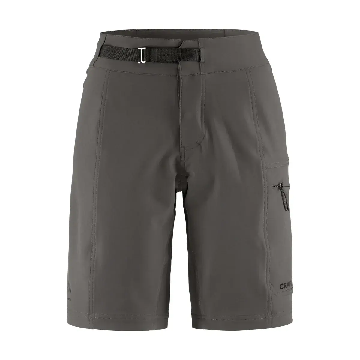 Dames korte fietsbroek Craft Offroad XT grijs