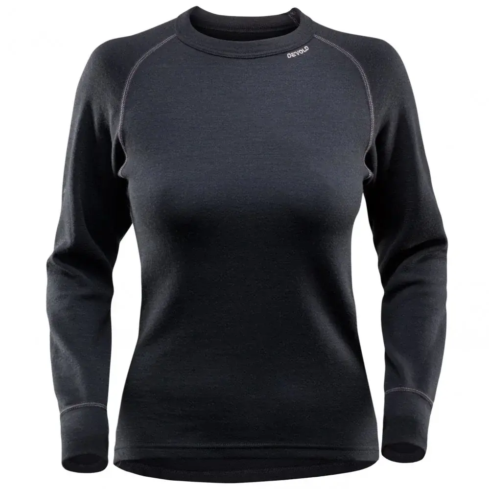 Dames merino thermoshirt Devold Expedition Woman Shirt Black