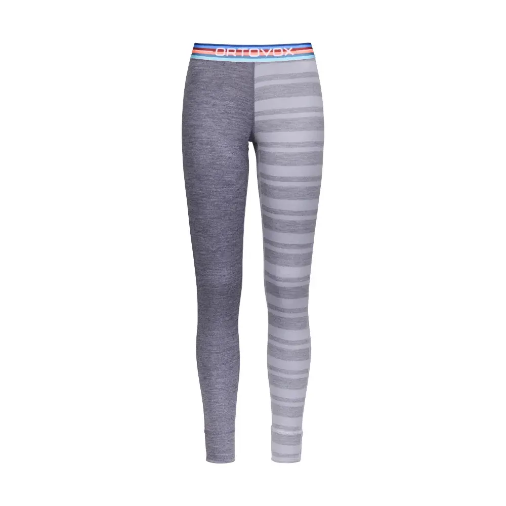 Ortovox Dames thermobroek Ortovox W's 185 Rock'n'Wool Long Pants Grey Blend