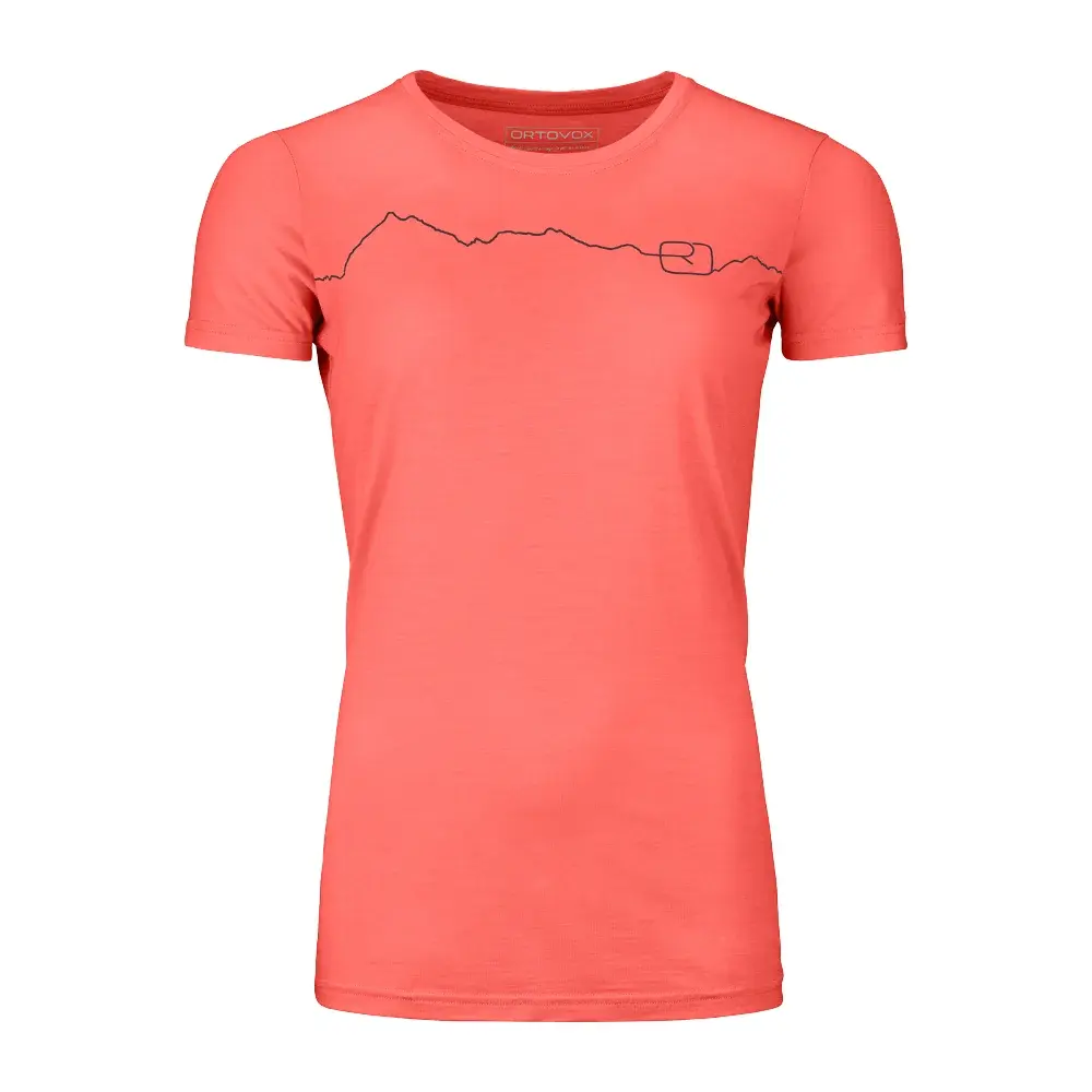 Ortovox Dames functioneel shirt Ortovox W's 150 Cool Mountain TS Coral