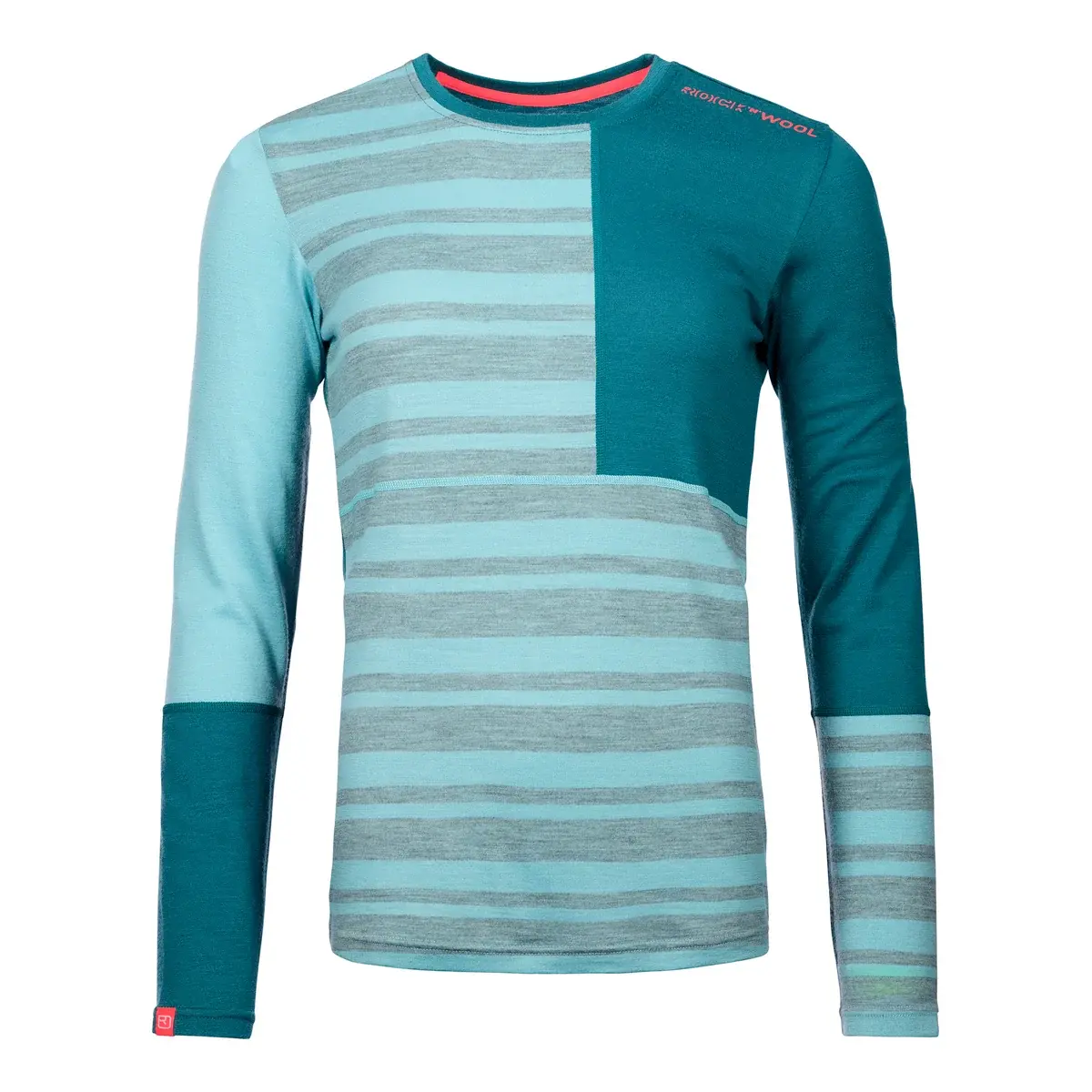 Ortovox Dames functioneel shirt Ortovox 185 Rock'n'Wool Long Ice waterfall