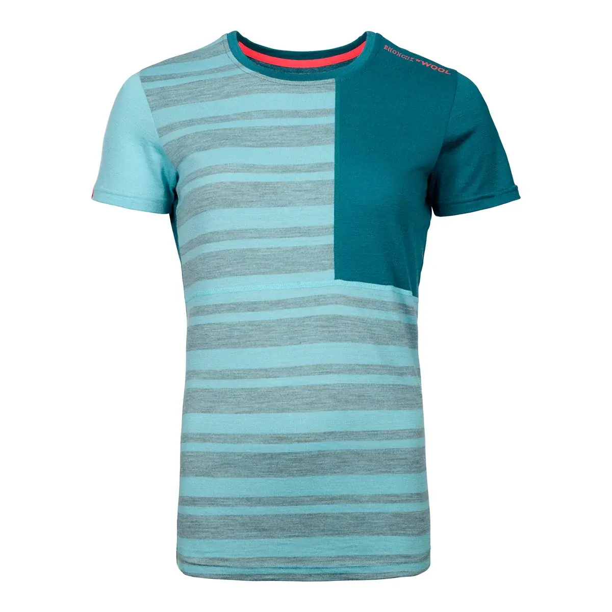 Ortovox Dames functioneel shirt Ortovox 185 Rock'n'Wool Short Ice waterfall