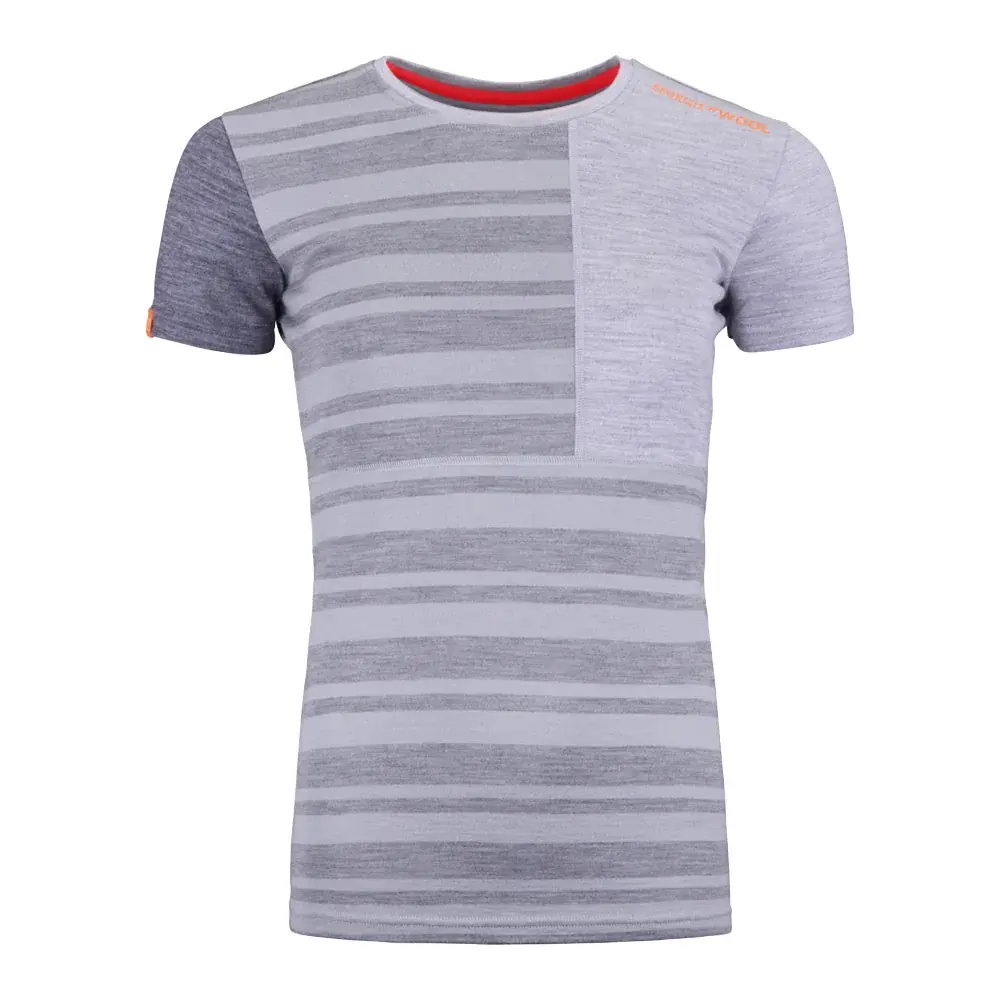 Ortovox Dames functioneel shirt Ortovox W's 185 Rock'n'Wool Short Sleeve Grey Blend