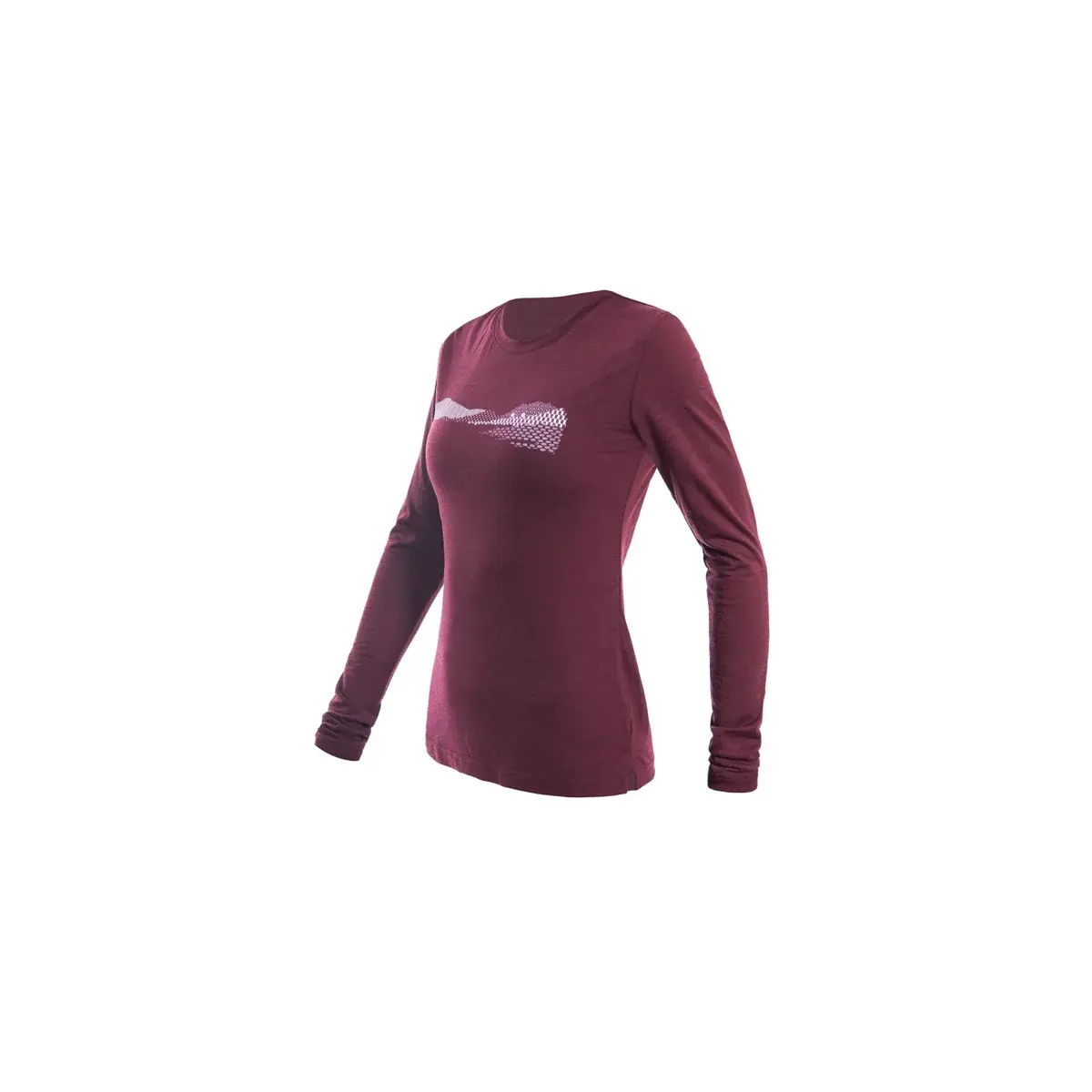 Dames functioneel shirt met lange mouwen Sensor Merino Air PT Hills Bordeaux