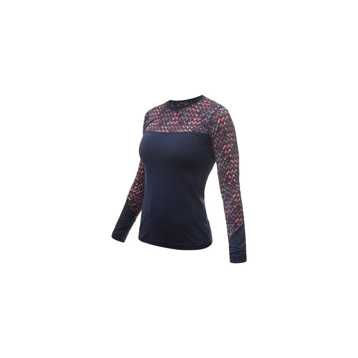 Dames functioneel shirt met lange mouwen Sensor Merino Impress Blauw/origami