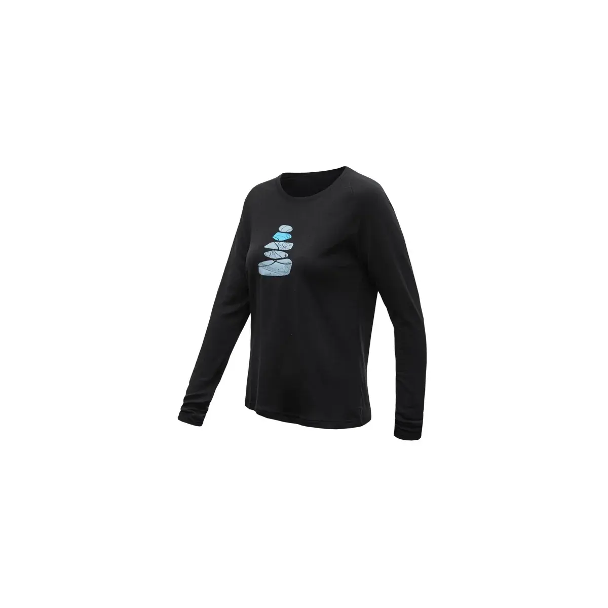 Sensor Dames functioneel shirt Sensor Merino Blend Stone zwart