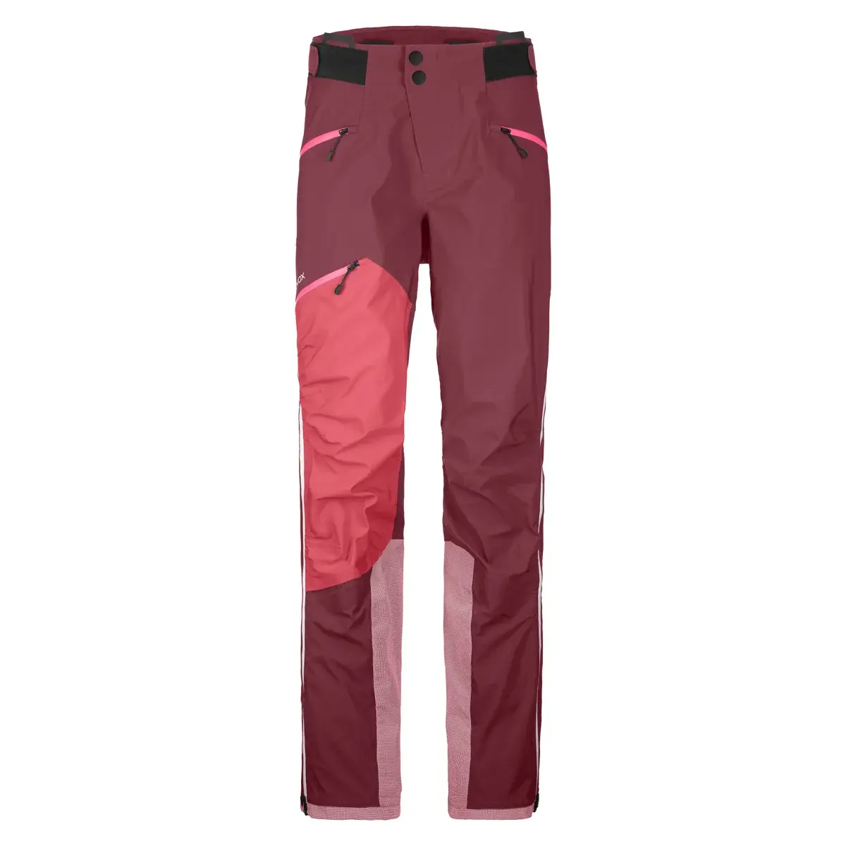 Ortovox Dames technische broek Ortovox 3L Westalpen Dark blood