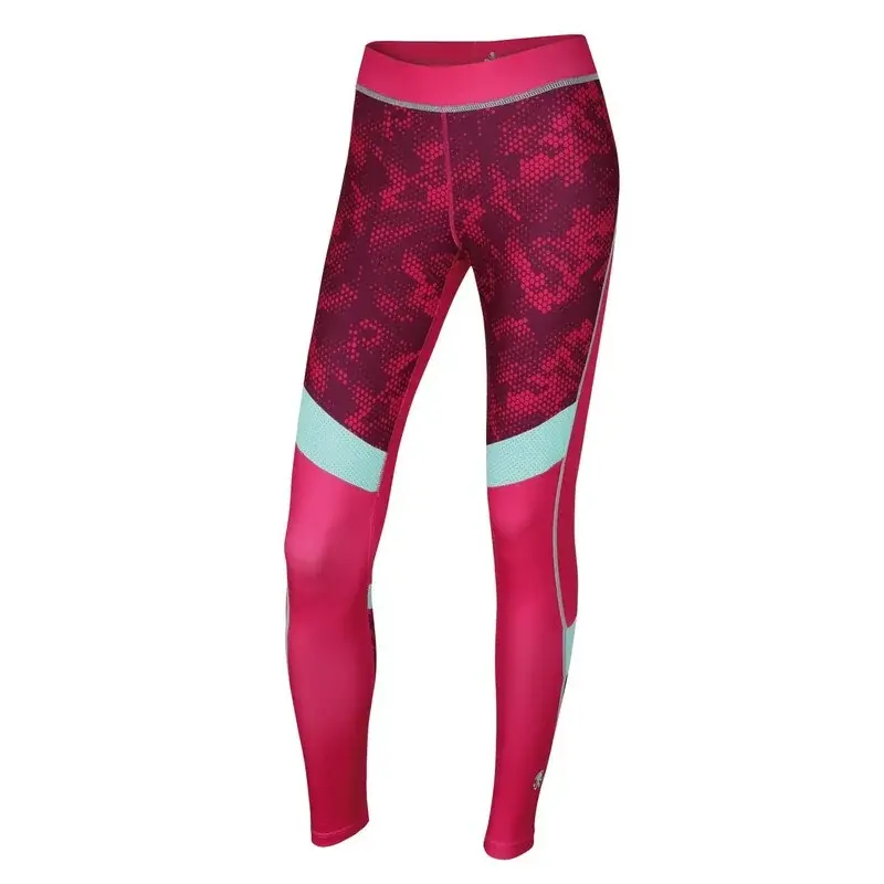 Dames sportlegging Rafiki Cat II Print hexa wine