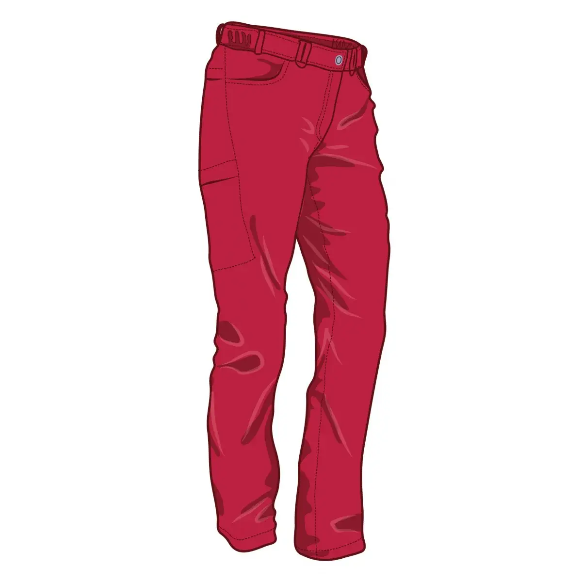 Warmpeace Damesbroek Warmpeace Crystal Lady rose red