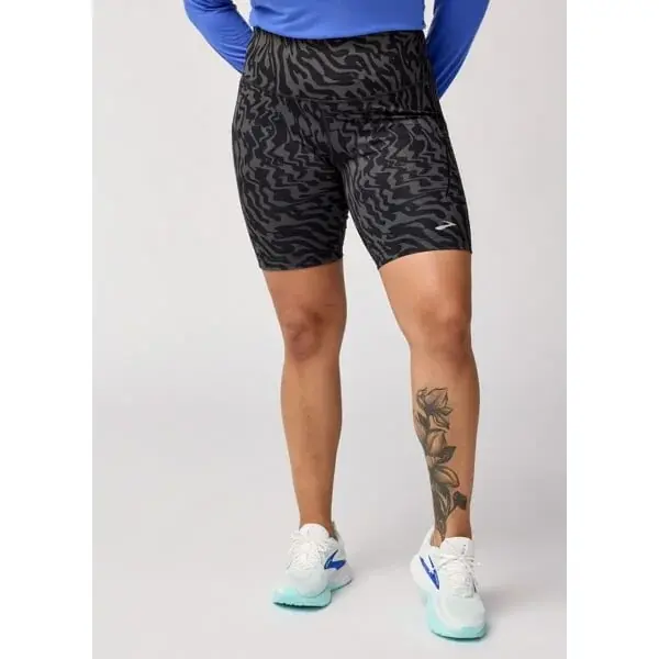 Brooks Dames korte broek Brooks Spark 8" grijs