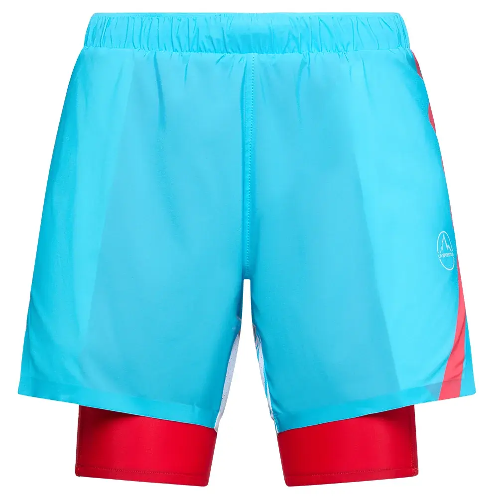 Dames korte broek La Sportiva Flow 5" Short malibu blue/hibiscus