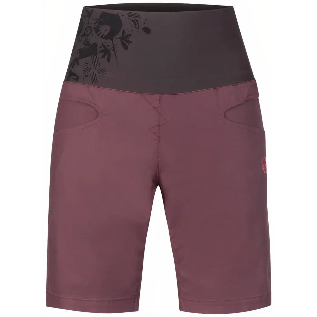 Dames korte broek Rafiki Muriel plum wine