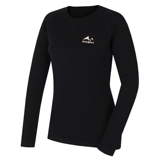 Husky Dames merinoshirt Husky MEROW L black, maat
