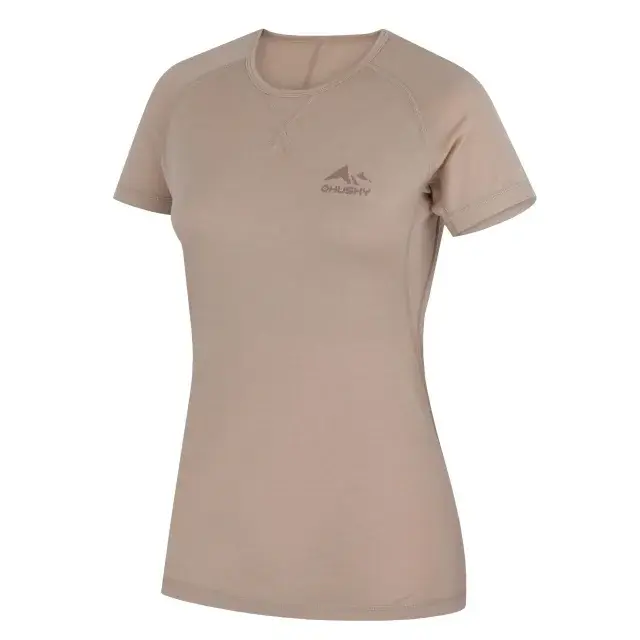 Dames merinoshirt Husky Mersa L beige