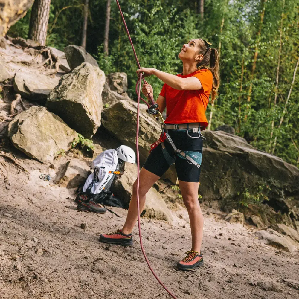 Dames lage schoenen La Sportiva TX4 Evo Women cypress/azalea