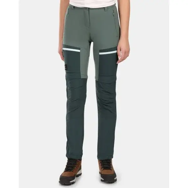 Dames afritsbare outdoorbroek Kilpi HOSIO-W donkergroen